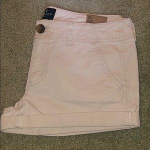 Beige cream American eagle shorts